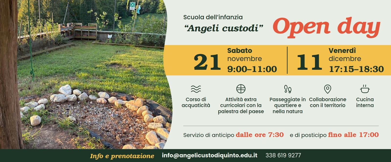 Open day 2026 - 21 novembre e 11 dicembre